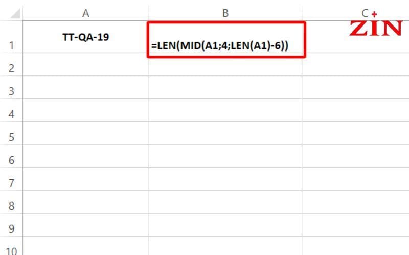 Hàm Len Trong Excel (4)