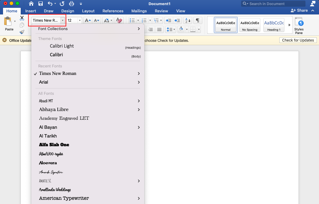 Khắc phục lỗi phông chữ trong Word bằng chuyển sang font phổ biến