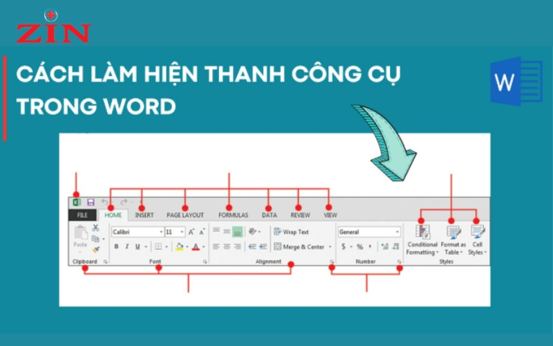Cách Hiển Thị Thanh Công Cụ Trong Word