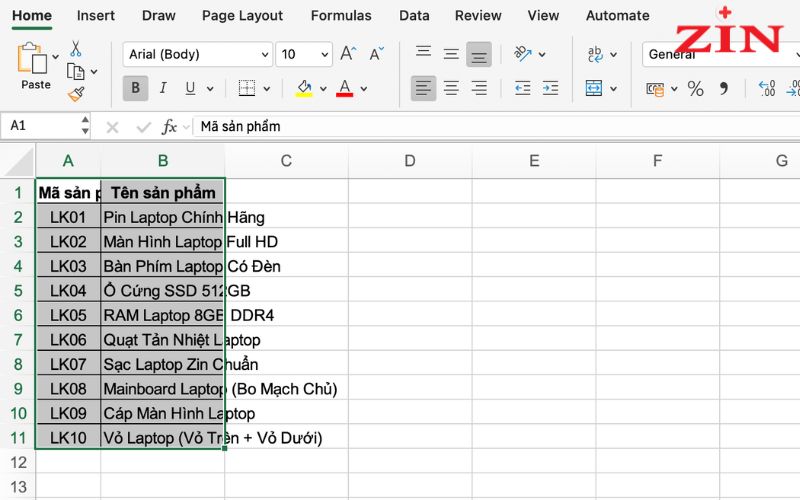 Chỉnh Kích Thước Ô Trong Excel