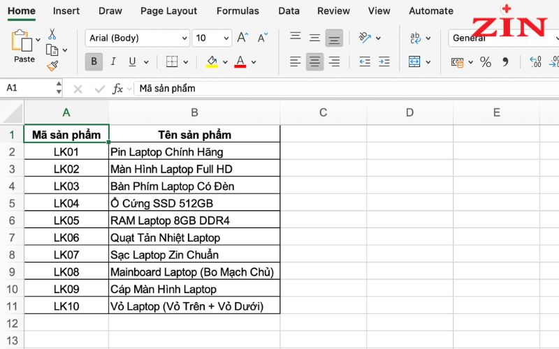 Chỉnh Kích Thước Ô Trong Excel