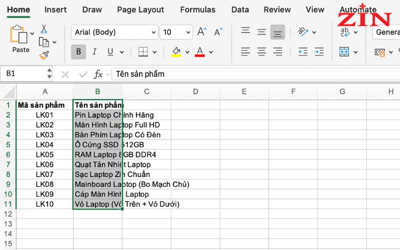 Chỉnh Kích Thước Ô Trong Excel