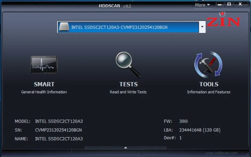 Phần mềm HDD Scan