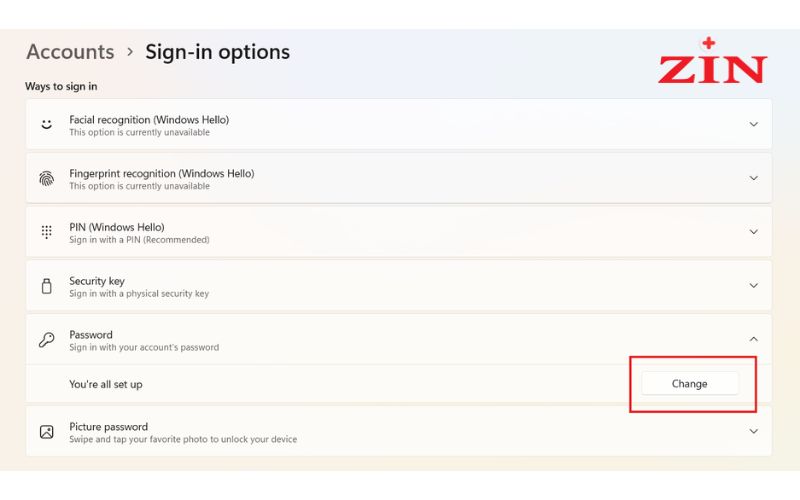 Trong giao diện Settings, chọn Accounts