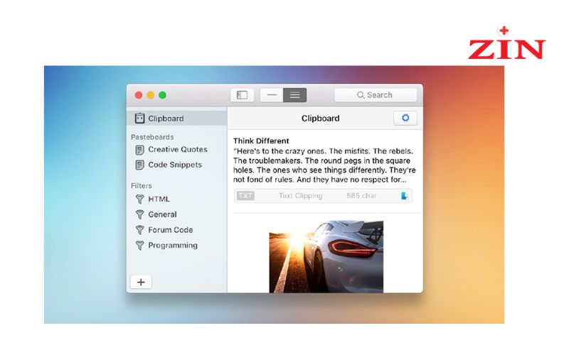 Ảnh chụp màn hình MacBook lưu vào bộ nhớ tạm